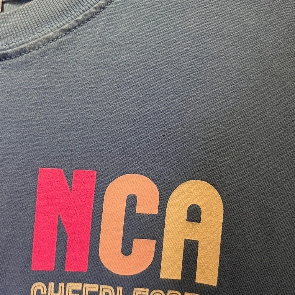 Varsity NCA Cheerleader T Shirt Size Youth Large